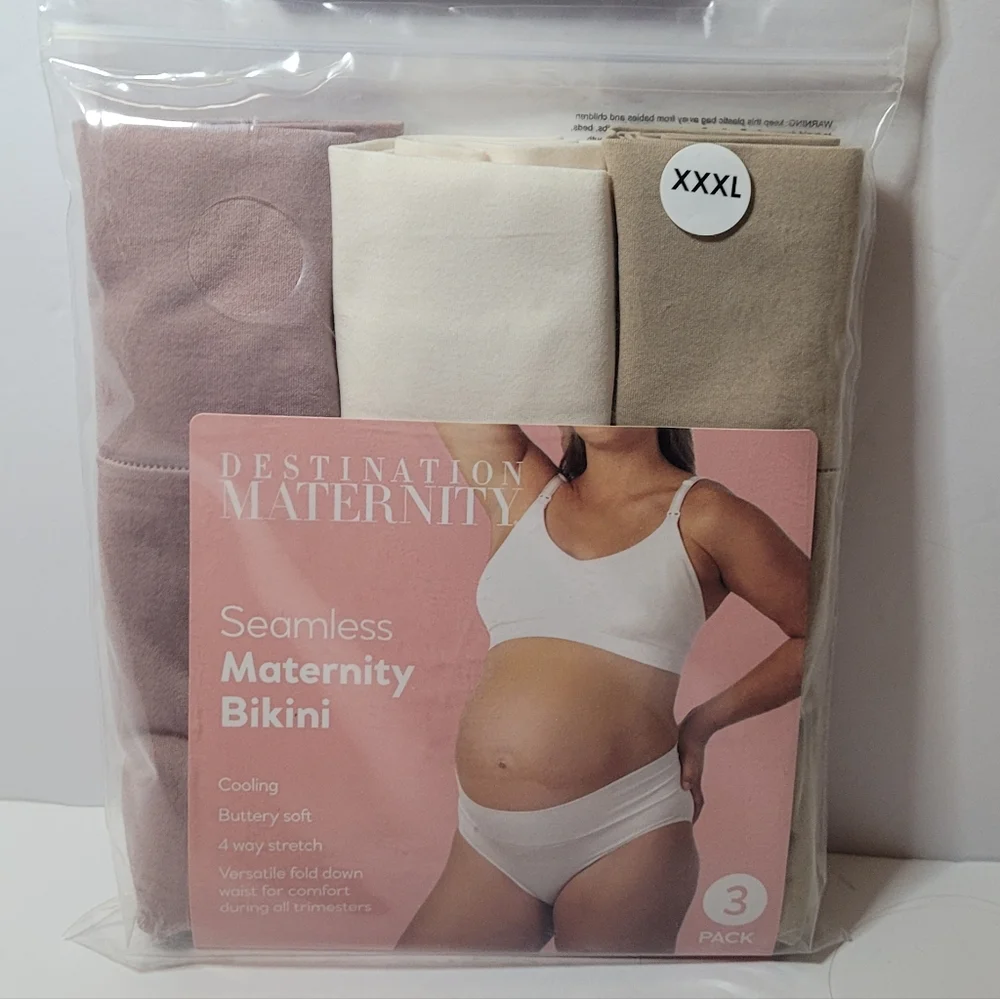 Destination Maternity Seamless Bikini 3 Pack Panties Size XXXL
